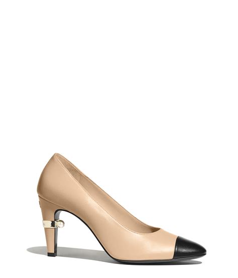 chanel beige black pumps|chanel black t-strap pump.